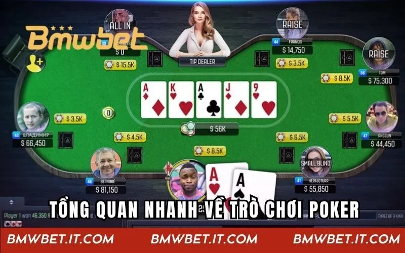 Tổng quan nhanh về trò chơi Poker